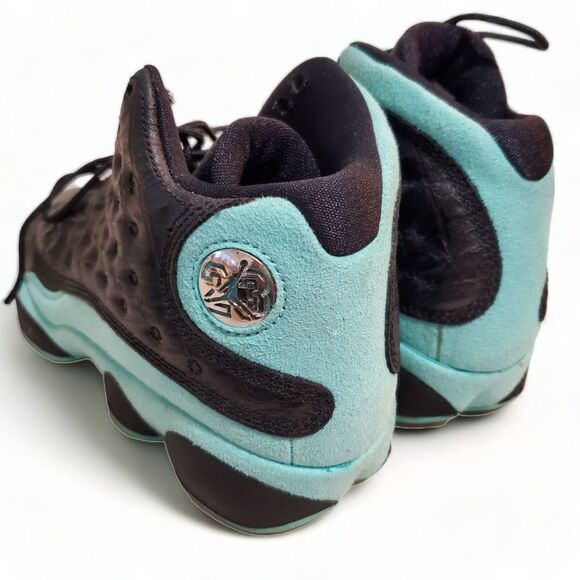 Nike Air Jordan 8 GS Retro Sneakers 884129-030 Teal Black Size 4.5Y kids youth - Picture 4 of 7